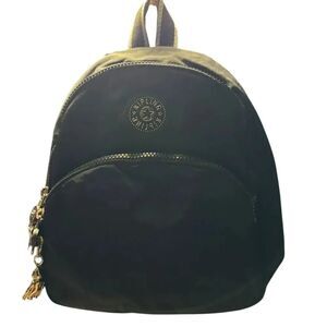 Kipling Black small nylon unisex Backpack